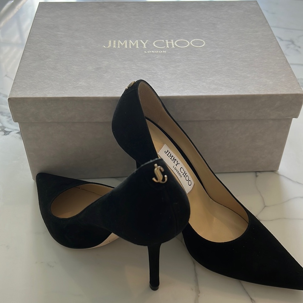 Jimmy Choo Black Suede Pumps never been worn